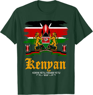 Kenyan Flag Outfit Idea For Kids & Kenya Flag Themed T-Shirt - T-Shirt | Forest