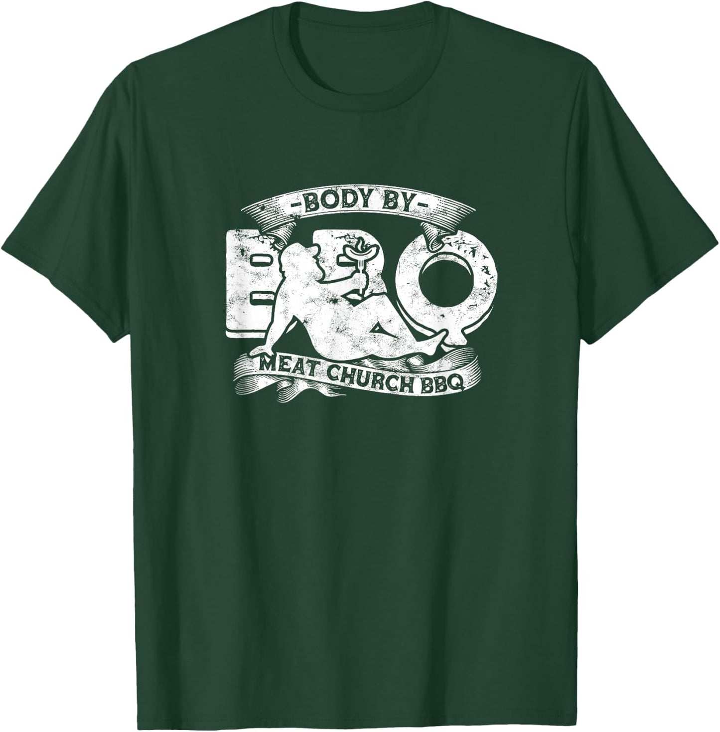 Body By BBQ Meat Church BBQ T-Shirt - T-Shirt | Forest