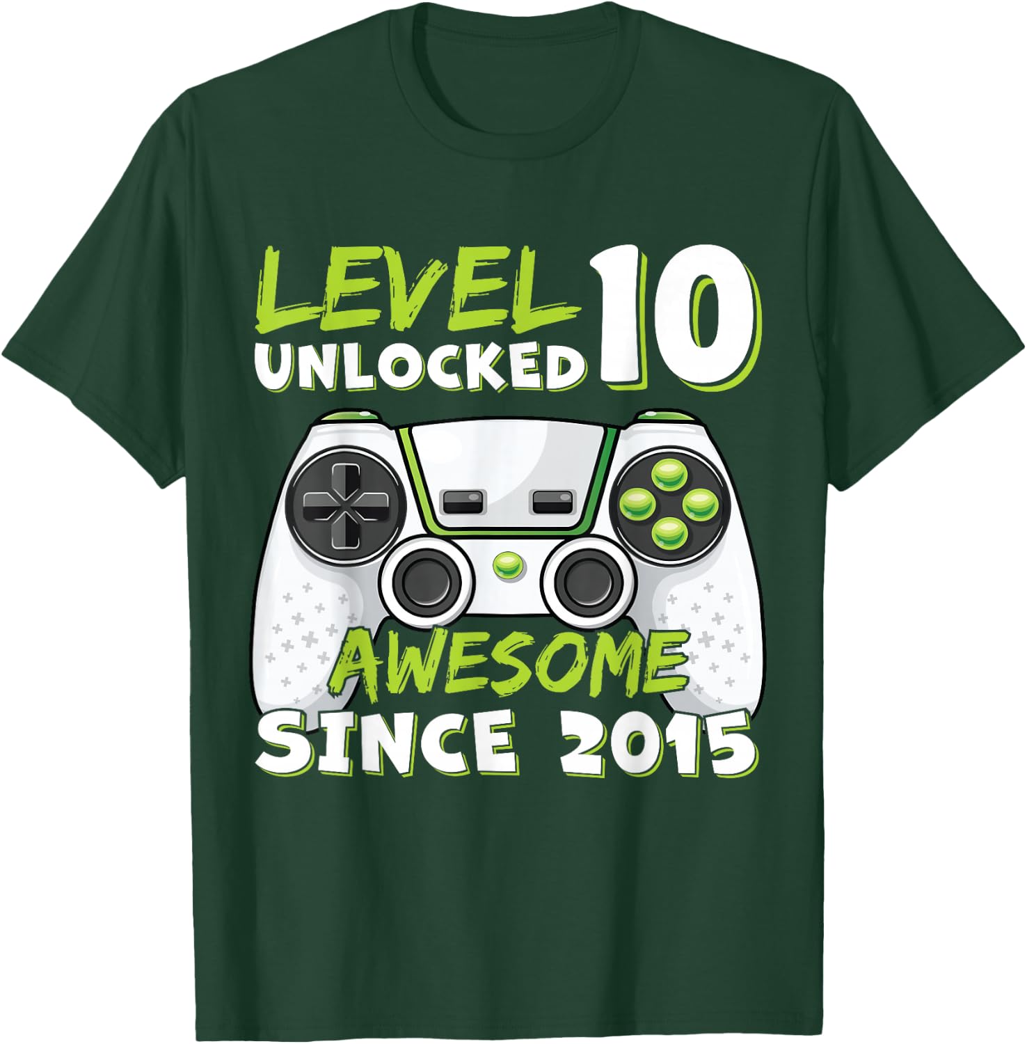 10 Year Old BDay Decorations Son Boy 10yr 2015 10th Birthday T-Shirt - T-Shirt | Forest