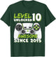 10 Year Old BDay Decorations Son Boy 10yr 2015 10th Birthday T-Shirt - T-Shirt | Forest