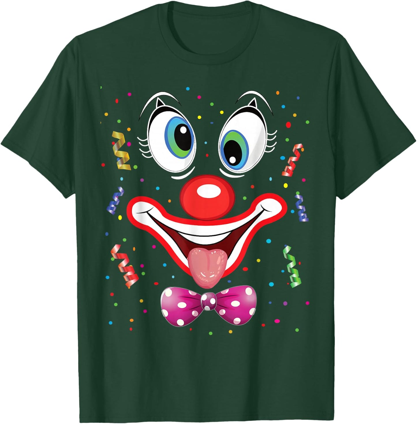 Carnival Clown Face Circus Costume Kids Men Women Carnivals T-Shirt - T-Shirt | Forest