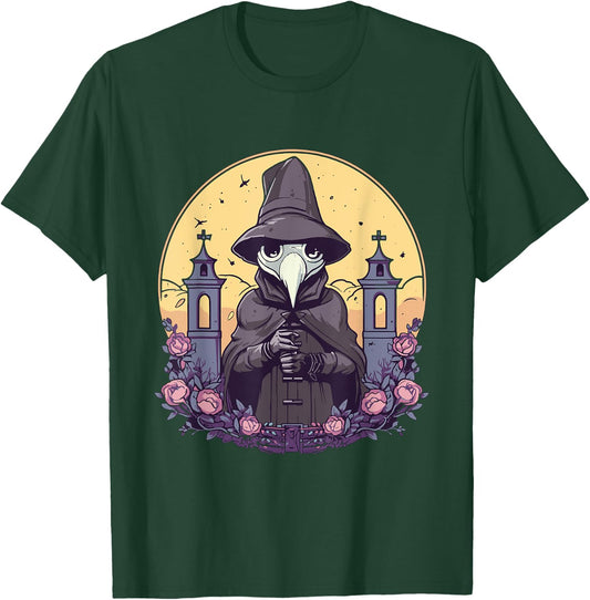 Pastel Goth Cute Creepy Plague Doctor Menhera Wiccan Kawaii T-Shirt - T-Shirt | Forest