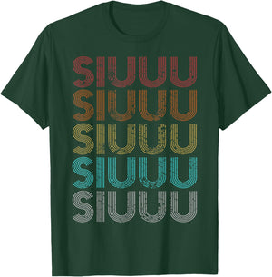 Retro Vintage Siuuu T-Shirt - T-Shirt | Forest