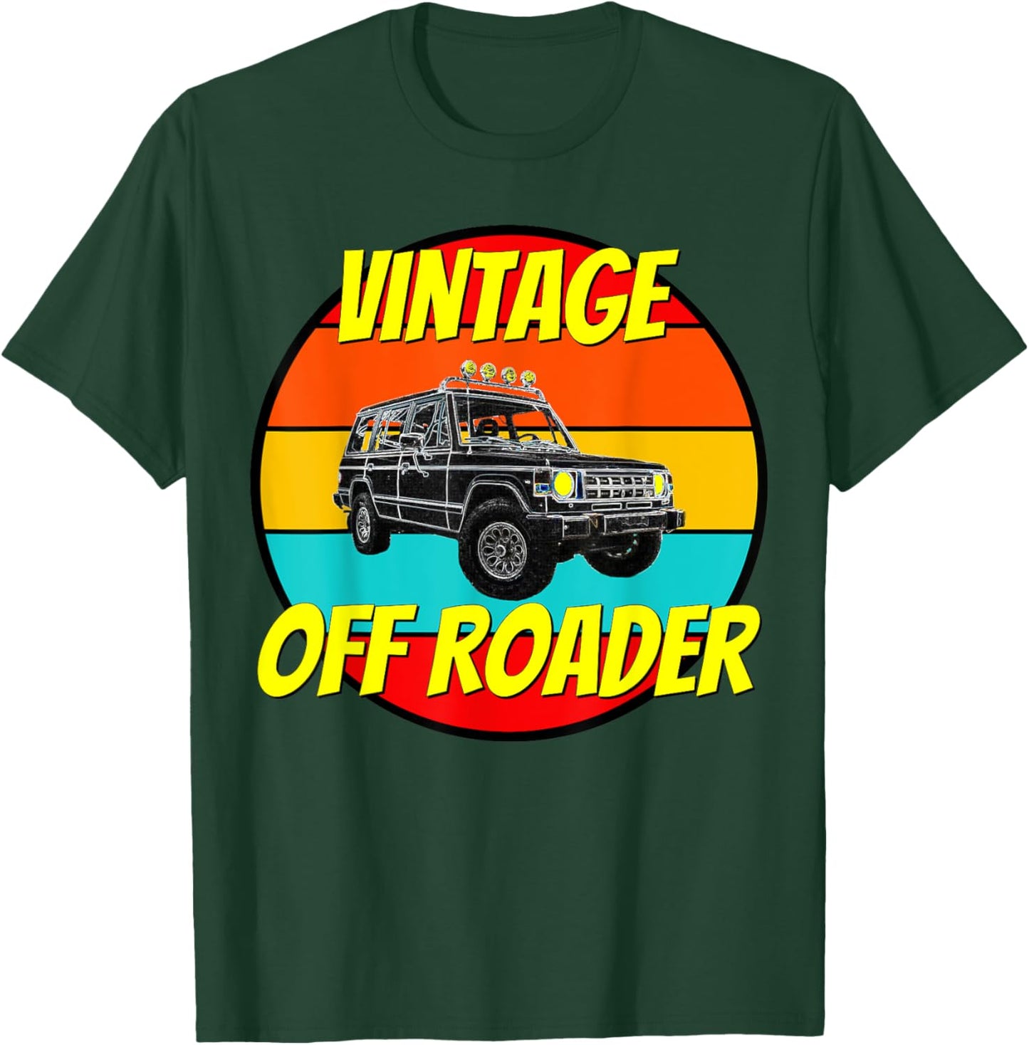 Vintage Off Road Funny Off-Roading Truck Montero T-Shirt - T-Shirt | Forest