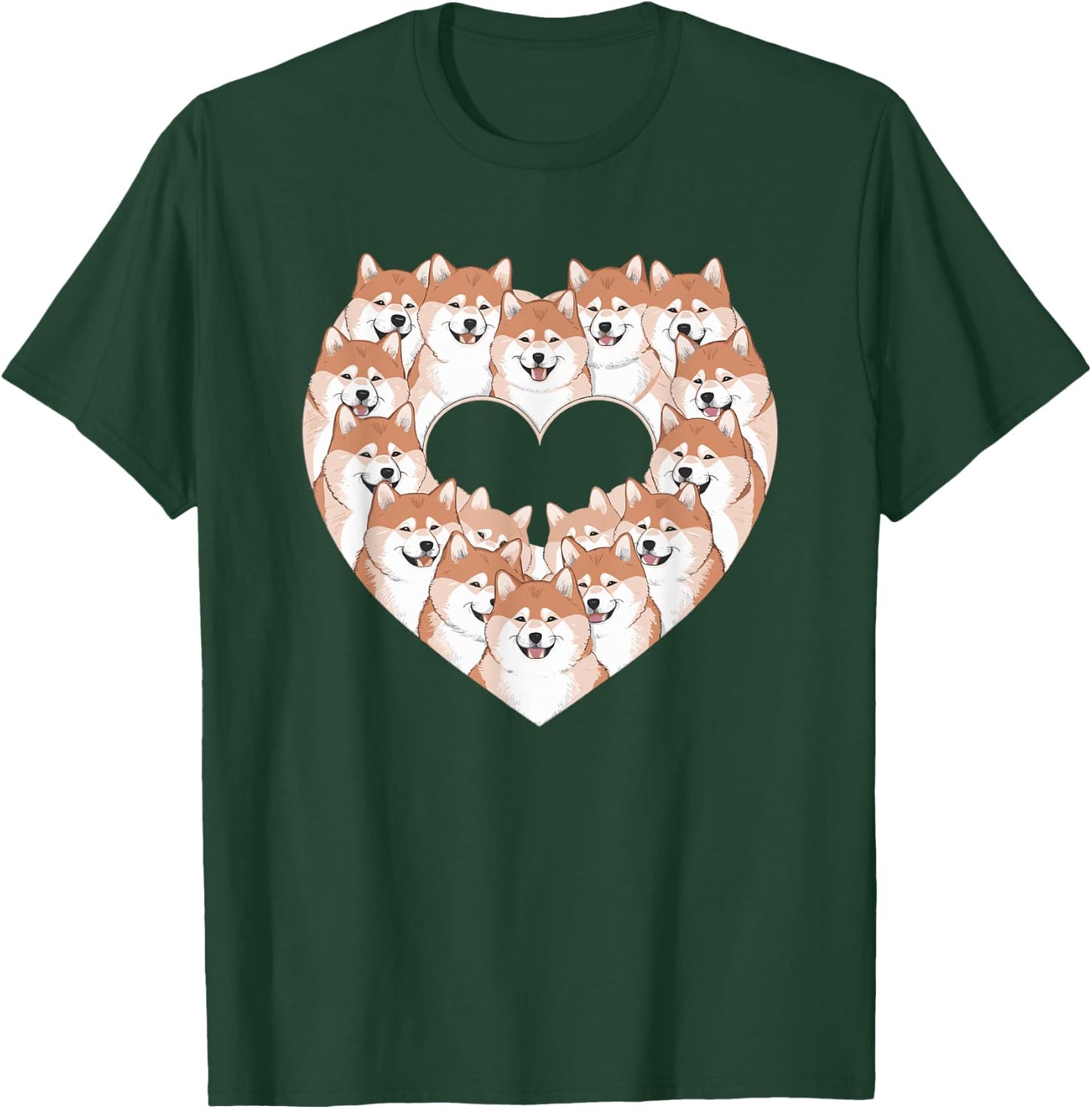 Heart Akita Inu Akitas T-Shirt - T-Shirt | Forest
