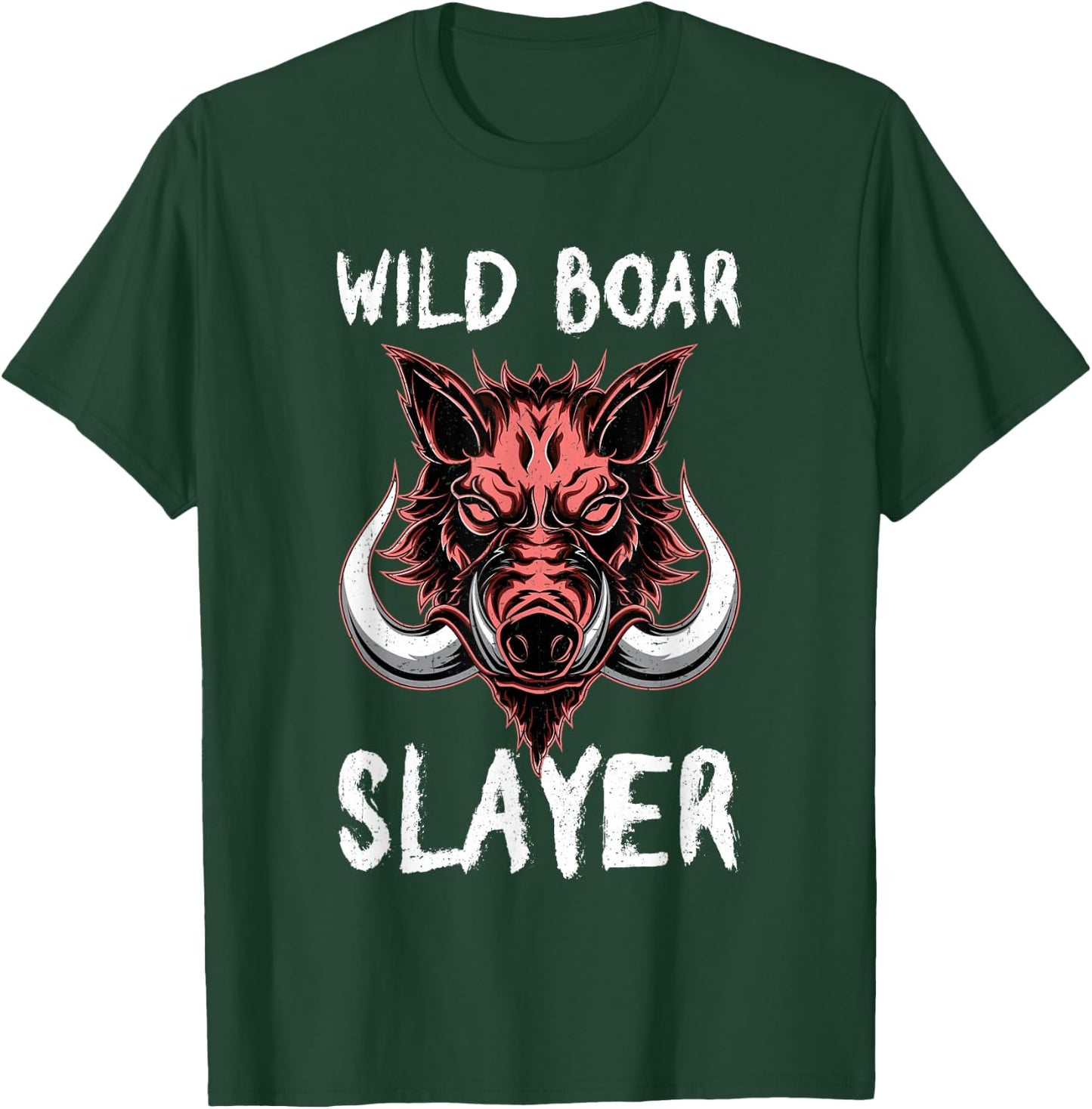 Wild Boar Slayer Funny Hog Hunting T-Shirt - T-Shirt | Forest