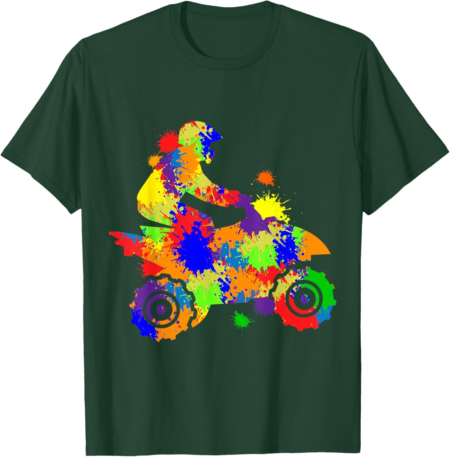 Quad Driver Offroad ATV Quad Biker Children Boys Men T-Shirt - T-Shirt | Forest