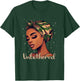 Unbothered Camo Scarf Black Woman Camouflage T-Shirt - T-Shirt | Forest