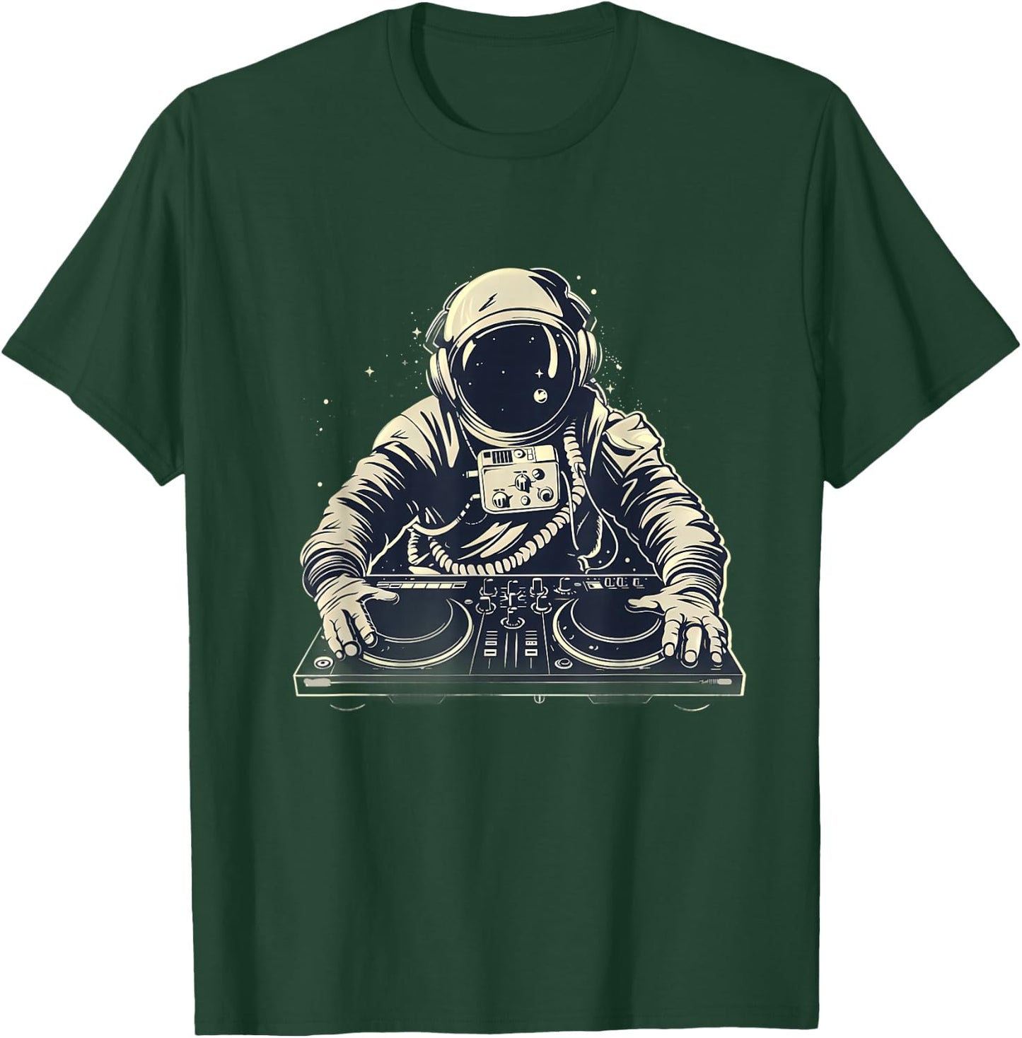 Astronaut DJ Dance Music House Techno Turntable DJ Astronaut T-Shirt - T-Shirt | Forest