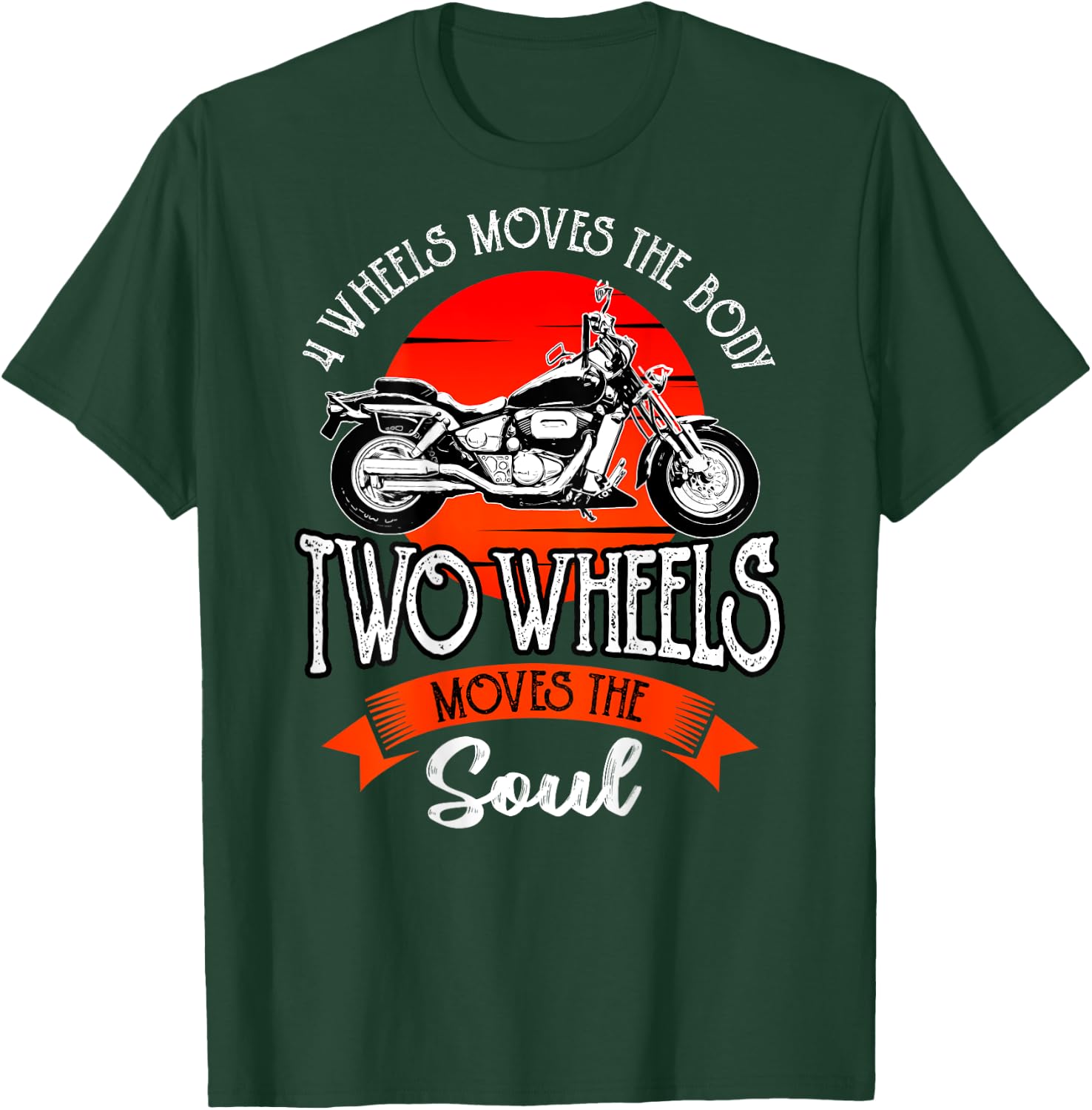 Biker Gear Motorcycle Gifts Image On Back Of Shirt T-Shirt - T-Shirt | Forest