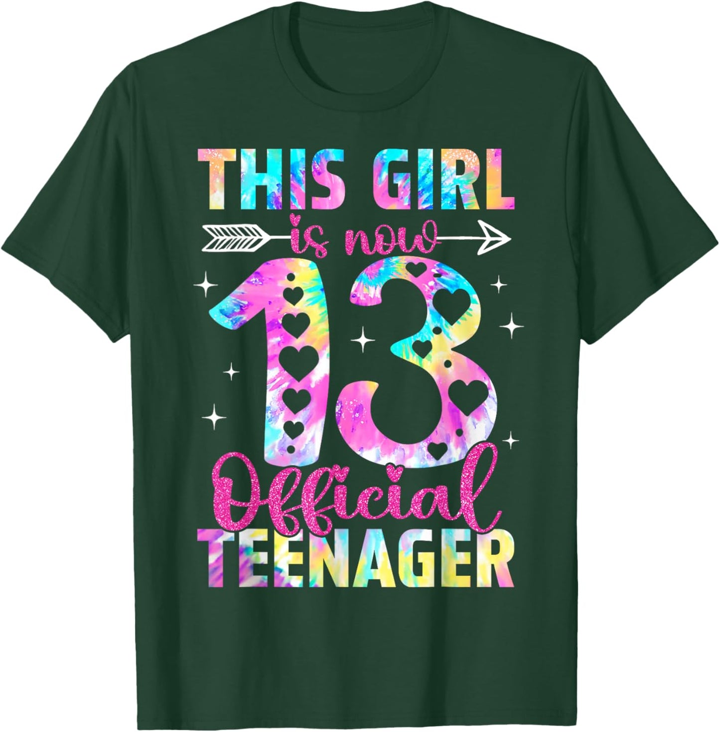 This Girl is Now 13th Birthday 13 Year Old Official Teenager T-Shirt - T-Shirt | Forest