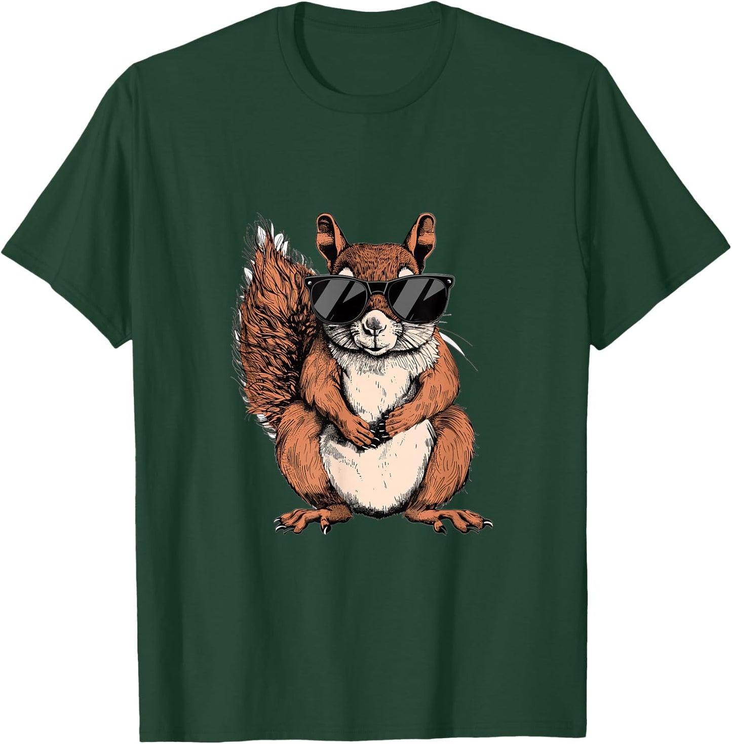 Squirrel Animal Lover Graphic T-Shirt - T-Shirt | Forest