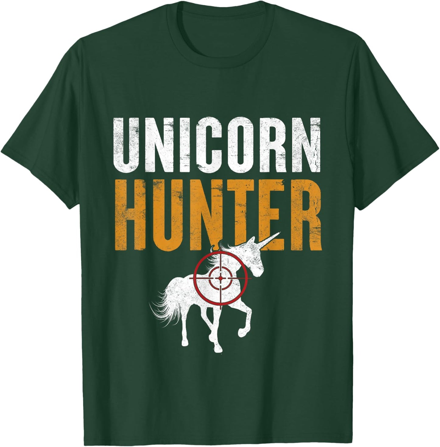 Funny Lazy Halloween Costume Unicorn Hunter Costume Men T-Shirt - T-Shirt | Forest