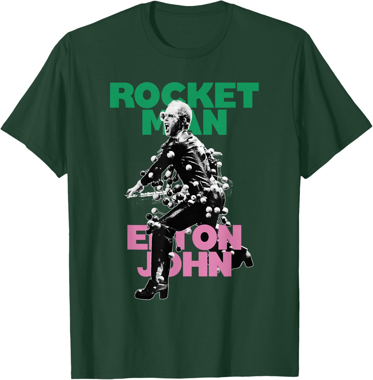 Official Elton John X Rocketman Black T-Shirt - T-Shirt | Forest