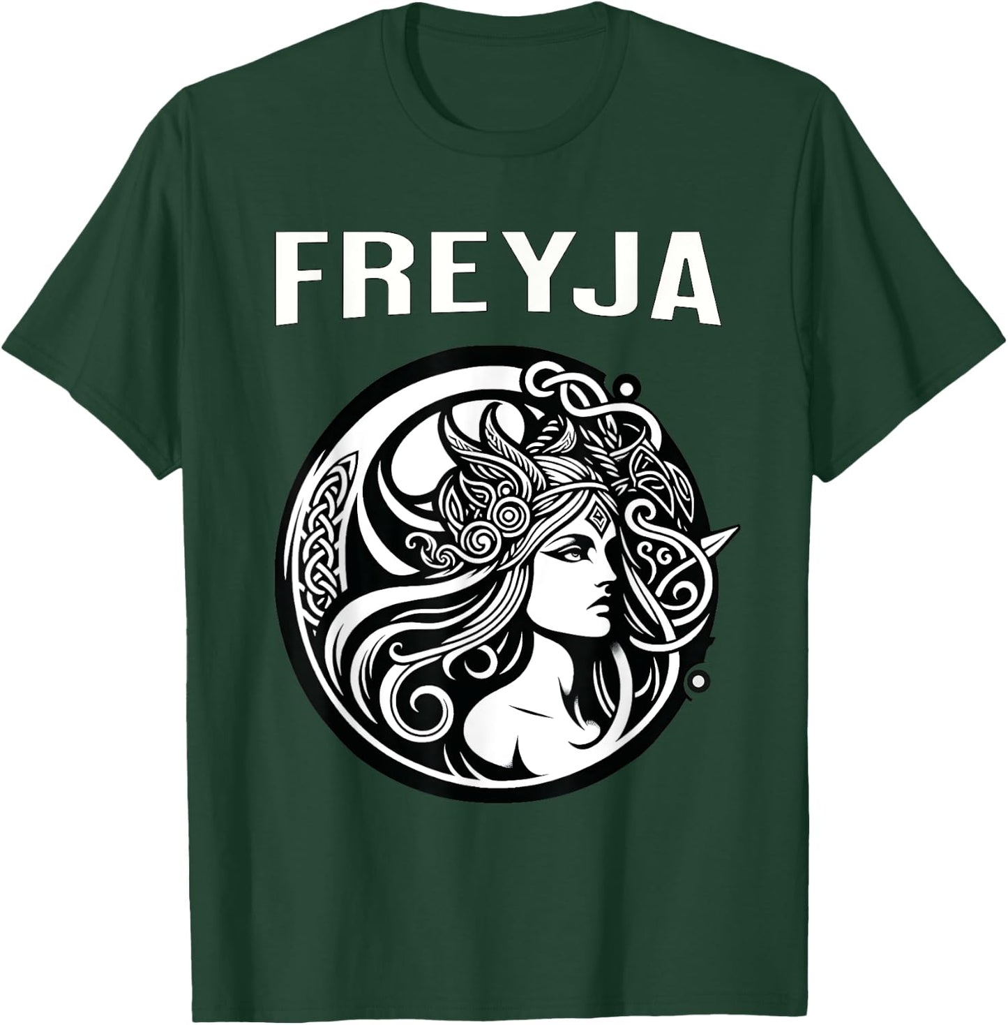 Freyja Viking Goddess T-Shirt - T-Shirt | Forest