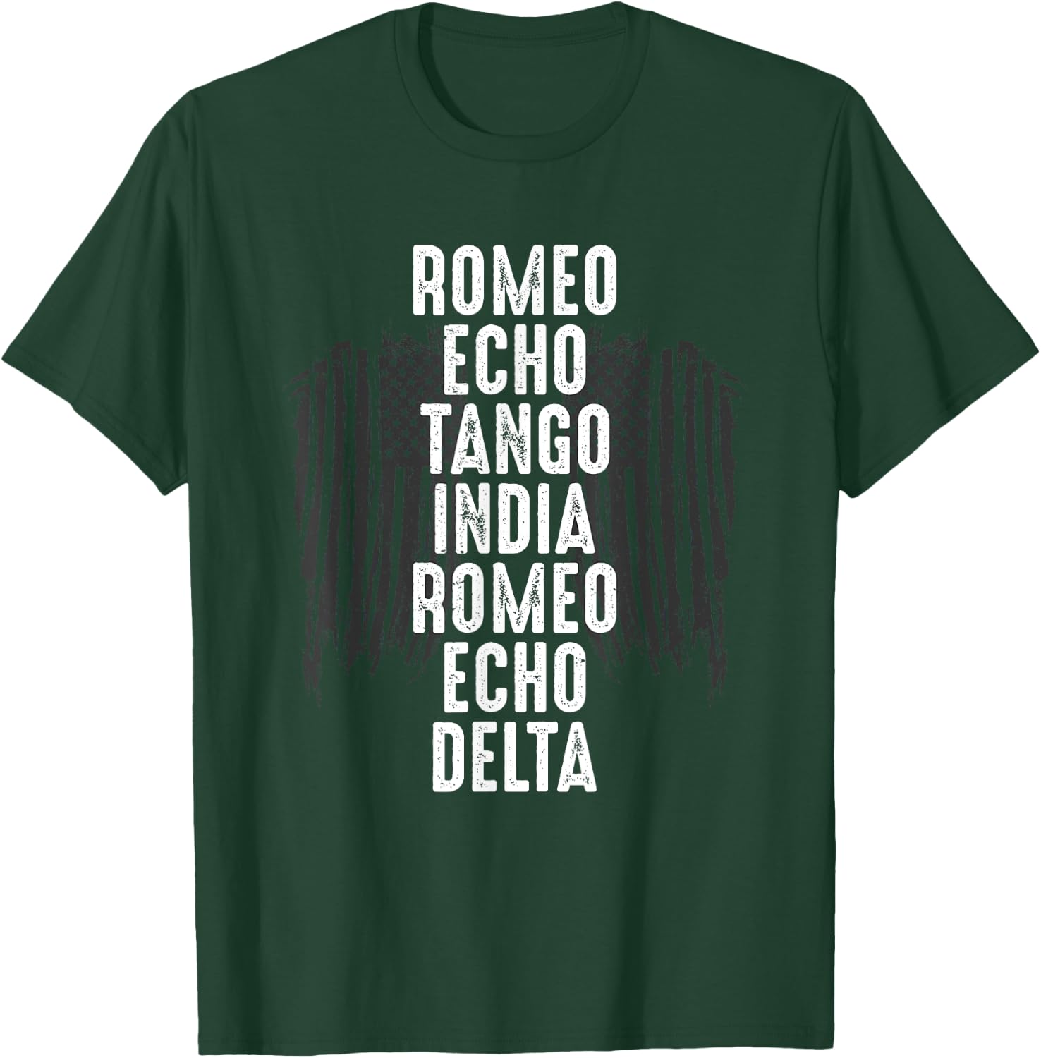 Romeo Echo Tango India Romeo Echo Delta Retired Military T-Shirt - T-Shirt | Forest