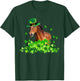 Horse Shamrock Horseback Riding Funny St Patrick's Day Gift T-Shirt - T-Shirt | Forest