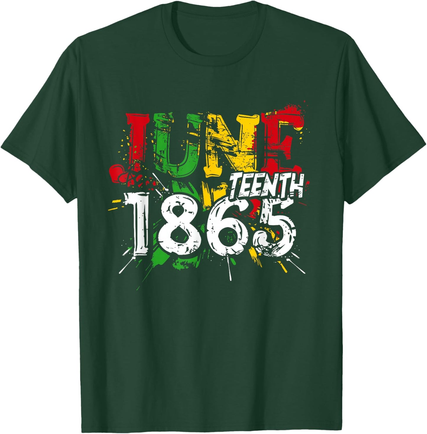 Black Freedom Juneteenth 1865 Black Pride Women, Men, Kids T-Shirt - T-Shirt | Forest