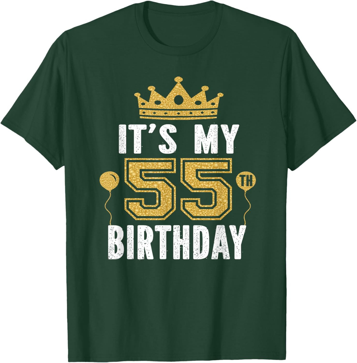 It's My 55th Birthday Gift 55 Years Old Man And Woman T-Shirt - T-Shirt | Forest