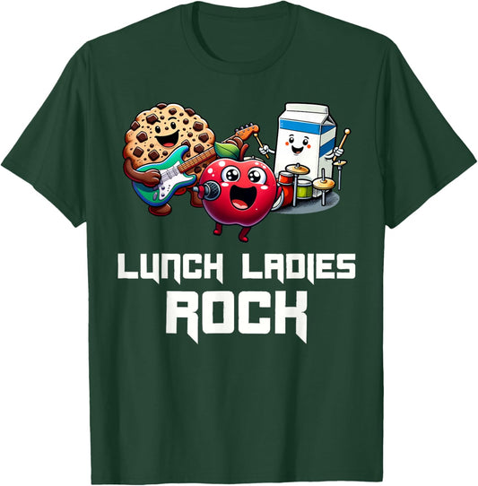 Funny Lunch Lady School Aide Appreciation Graphic T-Shirt - T-Shirt | Forest