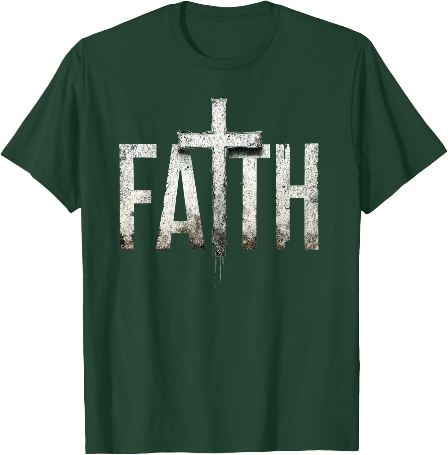 Christ Religious Faith Cross T-Shirt - T-Shirt | Forest