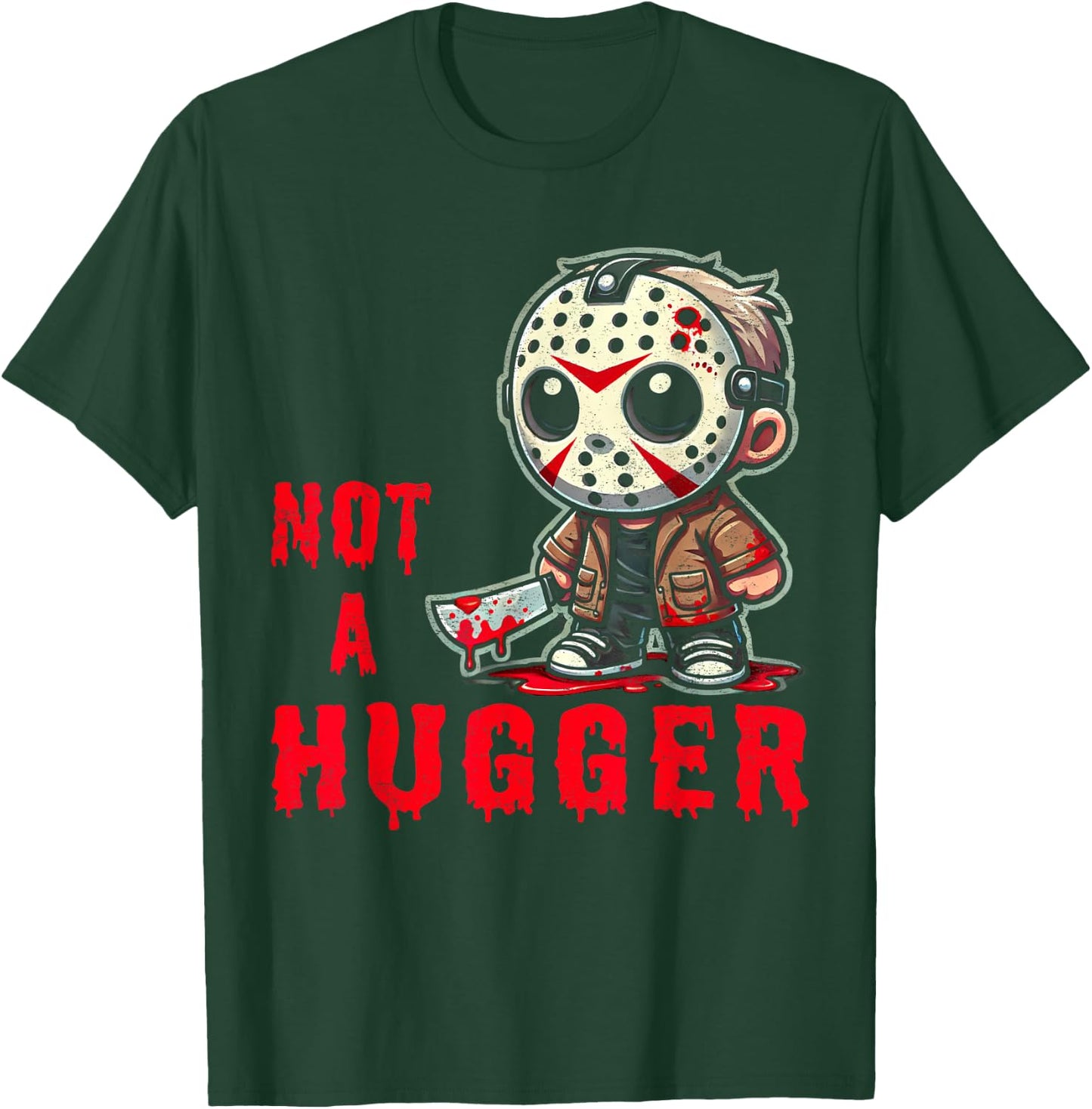 Not Funny Outfits Mask Lovers Adorable Movie Happily Huggers T-Shirt - T-Shirt | Forest