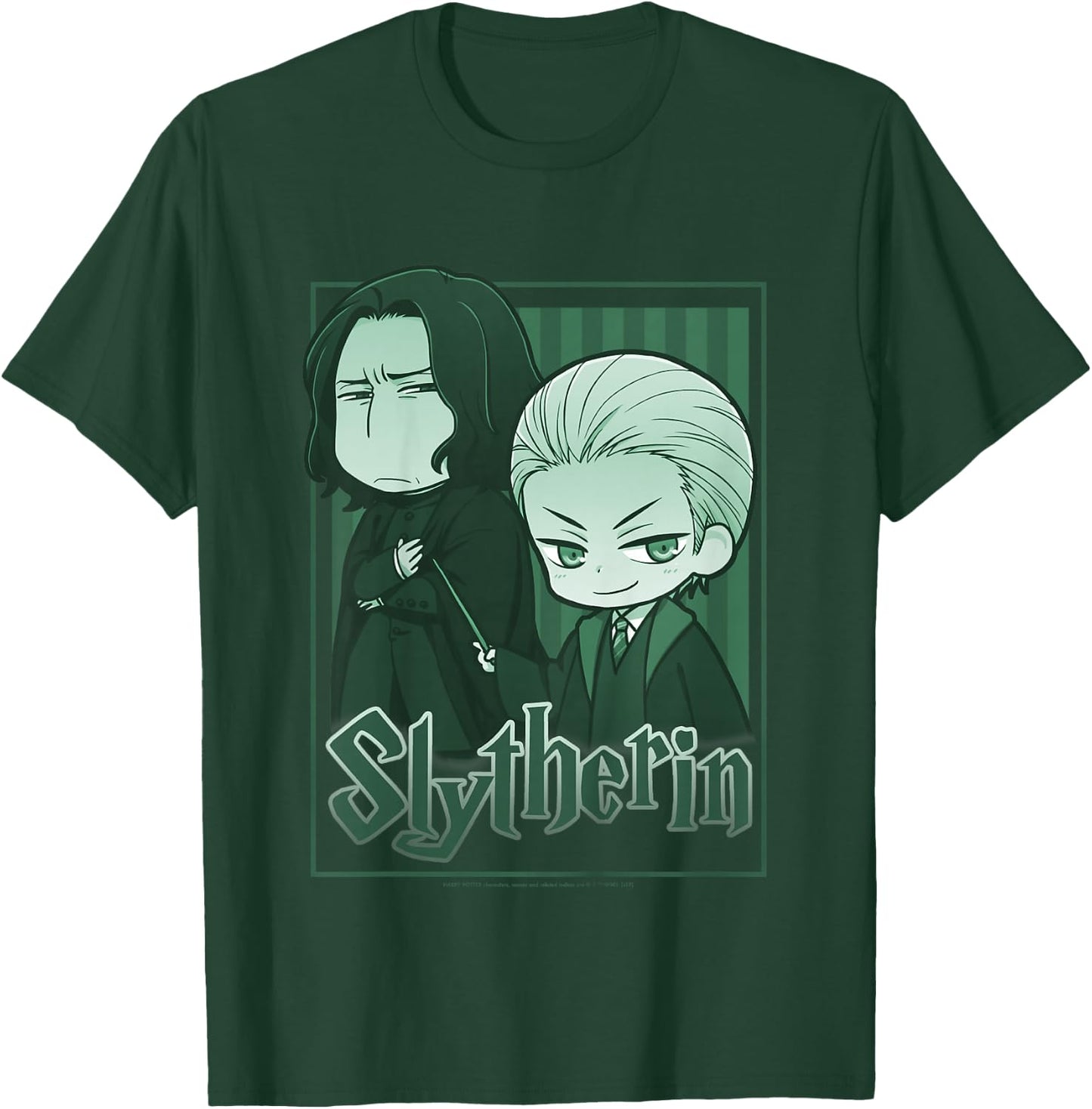 Kids Harry Potter Slytherin Snape & Draco Anime T-Shirt - T-Shirt | Forest