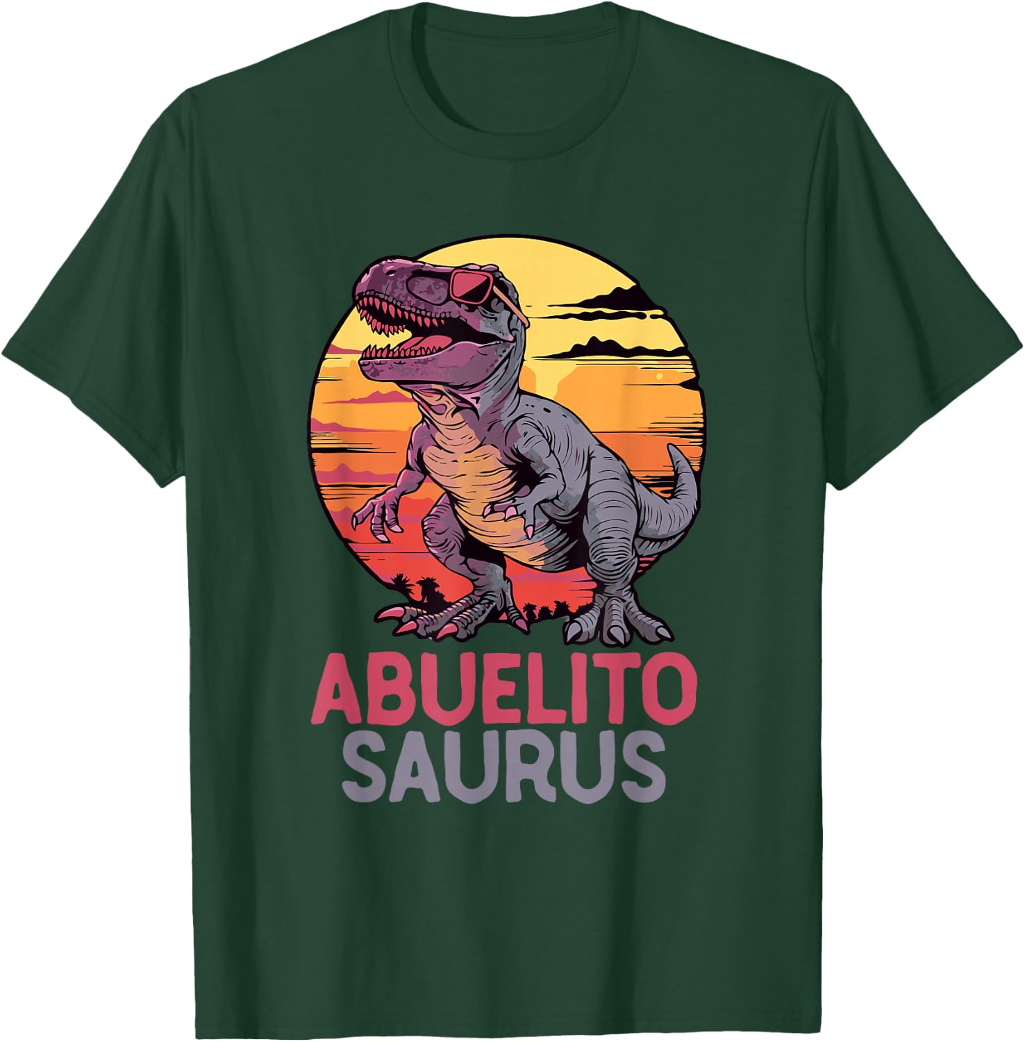AbuelitoSaurus Dino Dinosaur Abuelito-Saurus T-Rex Trex T-Shirt - T-Shirt | Forest