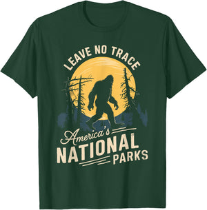 Leave No Trace Bigfoot National Parks Adventure T-Shirt - T-Shirt | Forest
