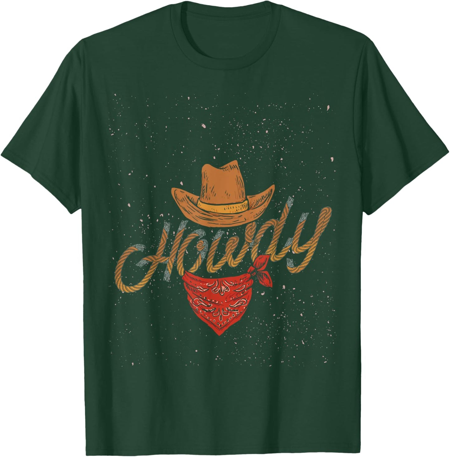 Rodeo Bull Riding Western Texas Howdy Yeehaw Cowboy T-Shirt - T-Shirt | Forest