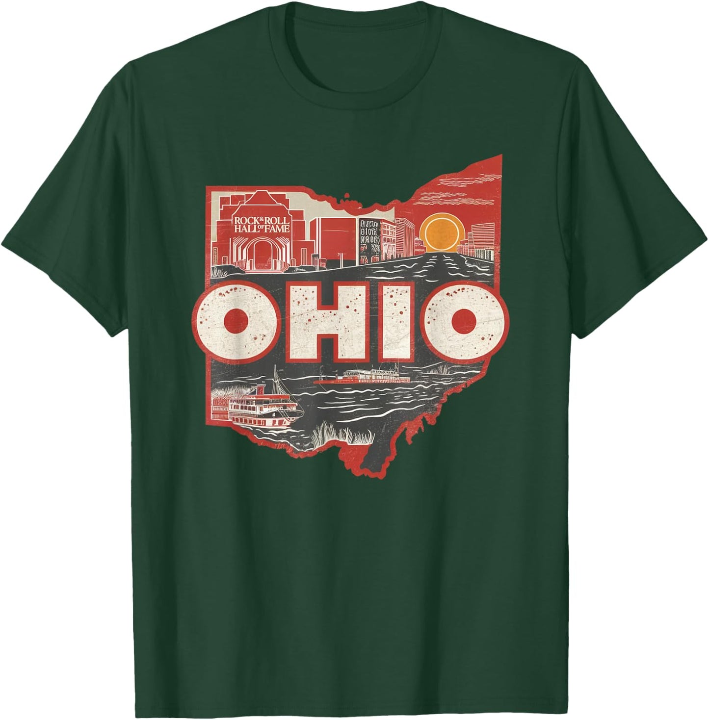 Ohio State of Ohio Retro Ohio T-Shirt - T-Shirt | Forest