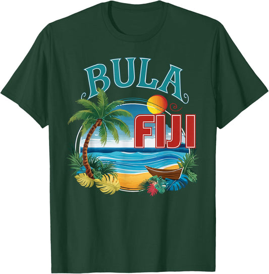 Republic Of Fiji Pride Country Travel Vacation Fidschi T-Shirt - T-Shirt | Forest