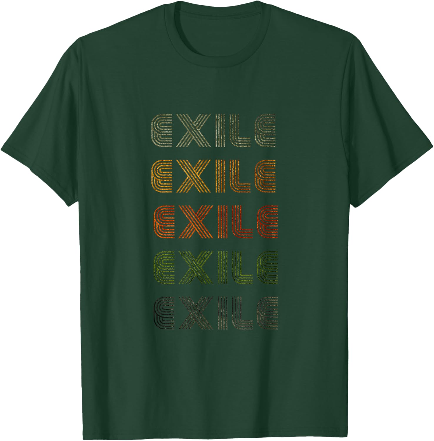 Love Heart Exile Grunge Vintage Style Black Exile T-Shirt - T-Shirt | Forest