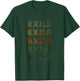 Love Heart Exile Grunge Vintage Style Black Exile T-Shirt - T-Shirt | Forest