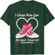 Sneaker & Pearls I Wear Pink For Breast Cancer Awareness T-Shirt - T-Shirt | Forest