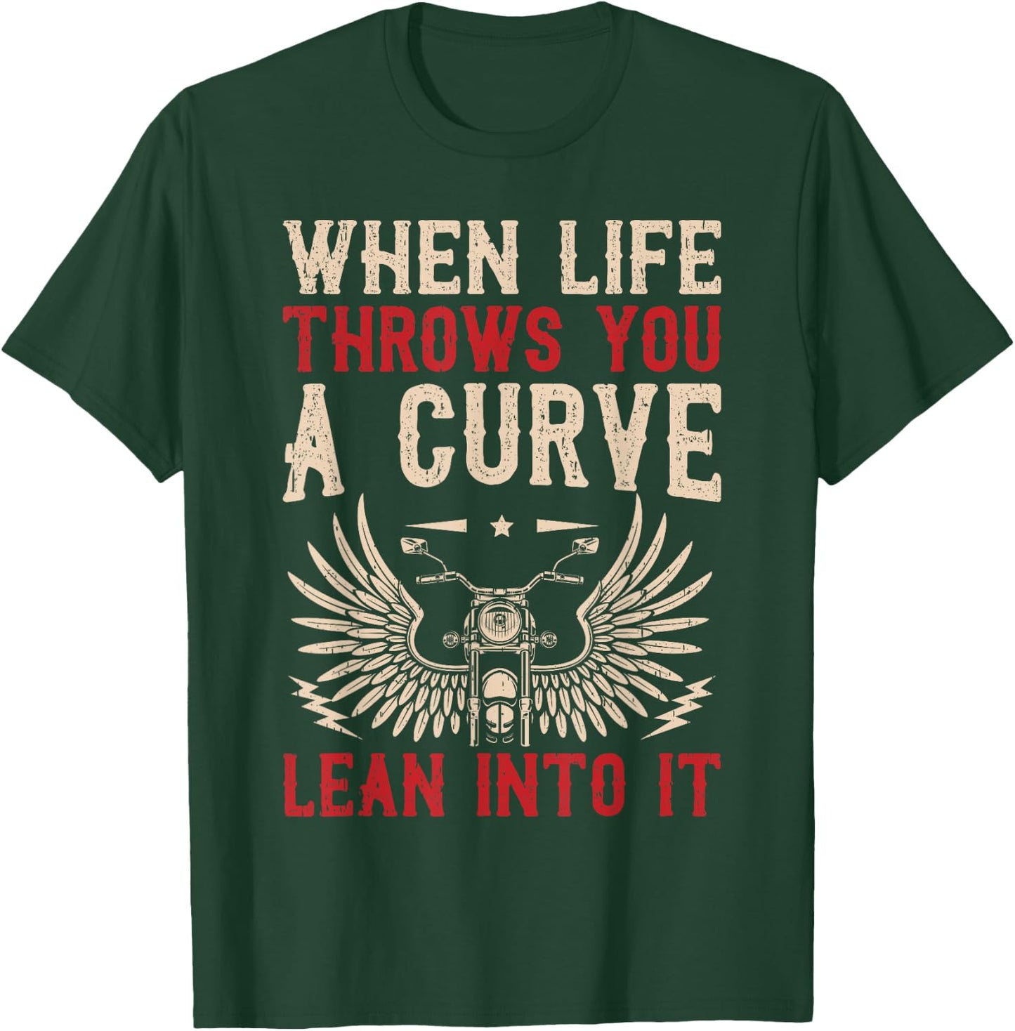 Funny Biker Art Women Motorcycle Motorbike Rider T-Shirt - T-Shirt | Forest