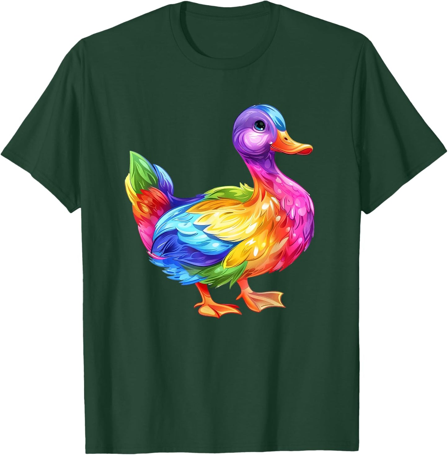 Duck Rainbow T-Shirt - T-Shirt | Forest