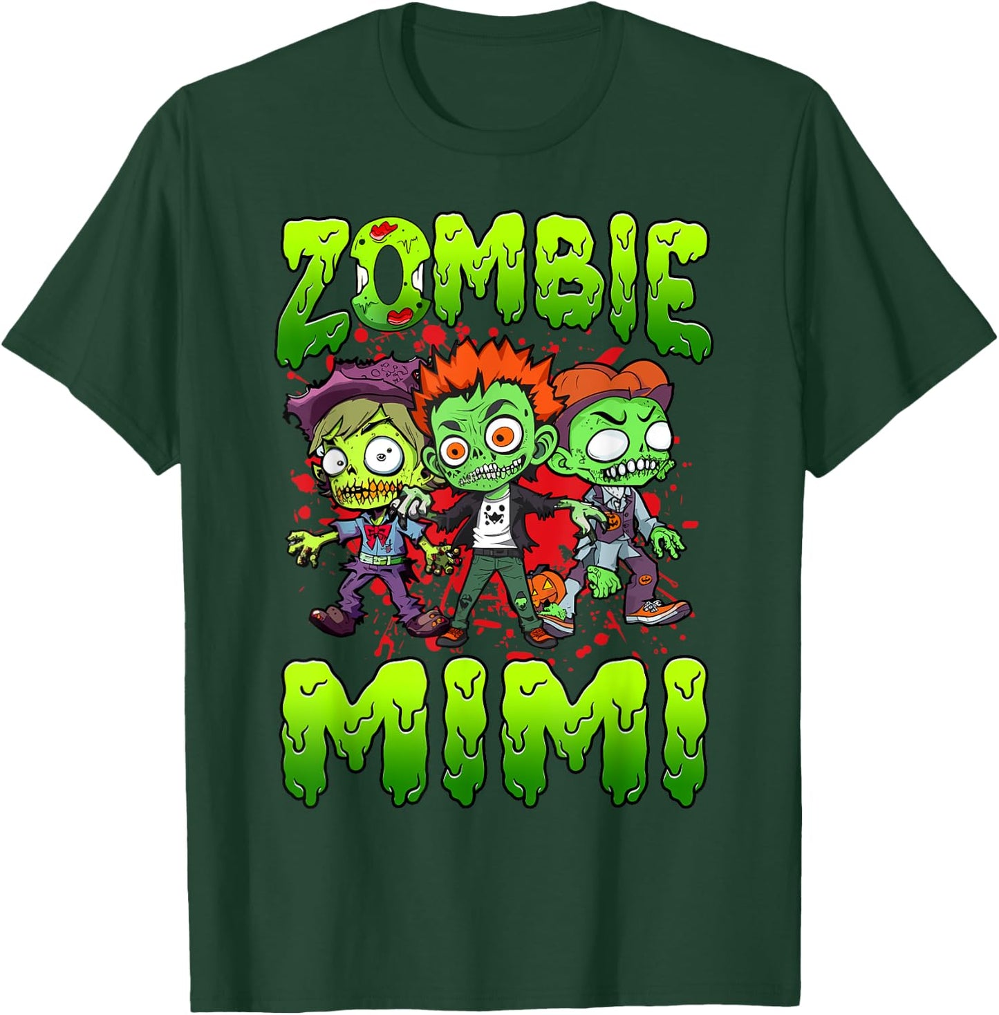 Zombie Mimi Halloween Costume Family Matching T-Shirt - T-Shirt | Forest