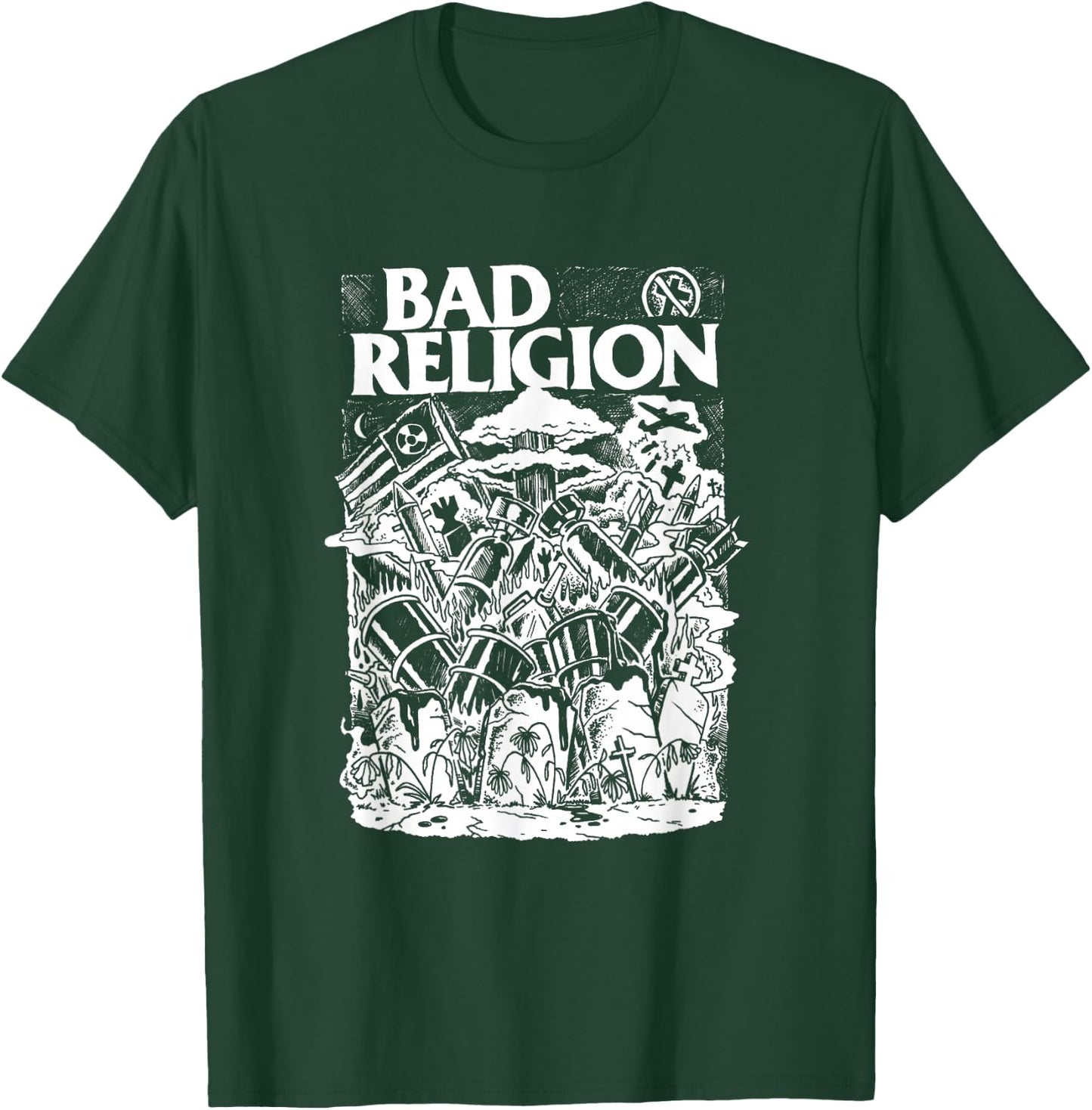 Bad Religion - Official Merchandise - Wasteland T-Shirt - T-Shirt | Forest