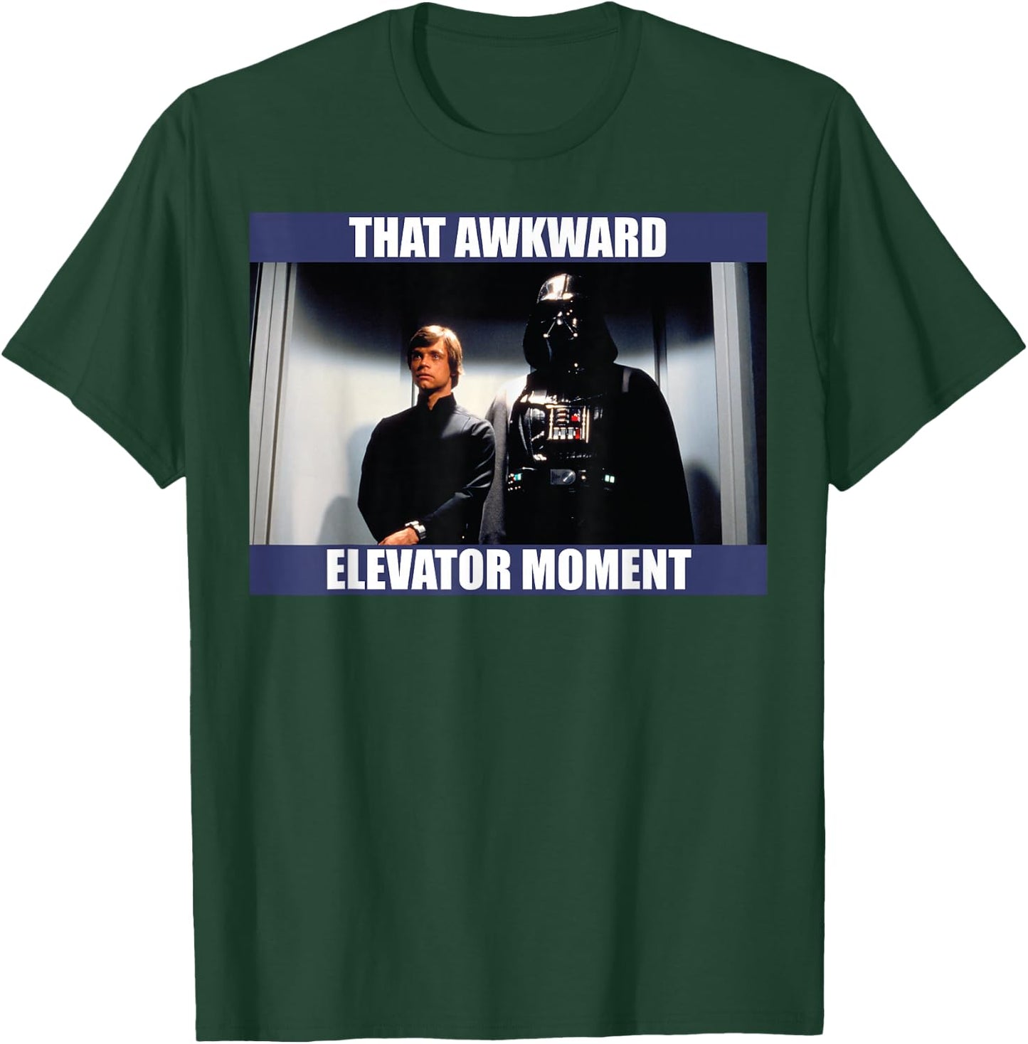 Star Wars Darth Vader & Luke That Awkward Elevator Moment T-Shirt - T-Shirt | Forest
