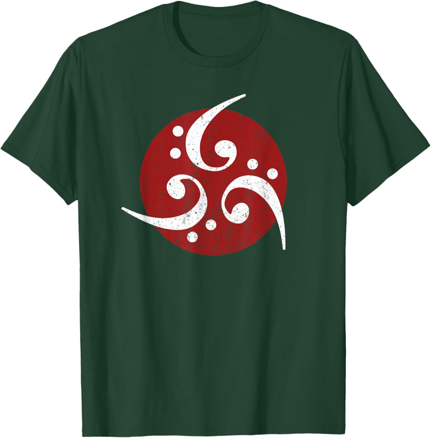 Bass Clef Vintage Bassist Bass Player Art Musician T-Shirt - T-Shirt | Forest