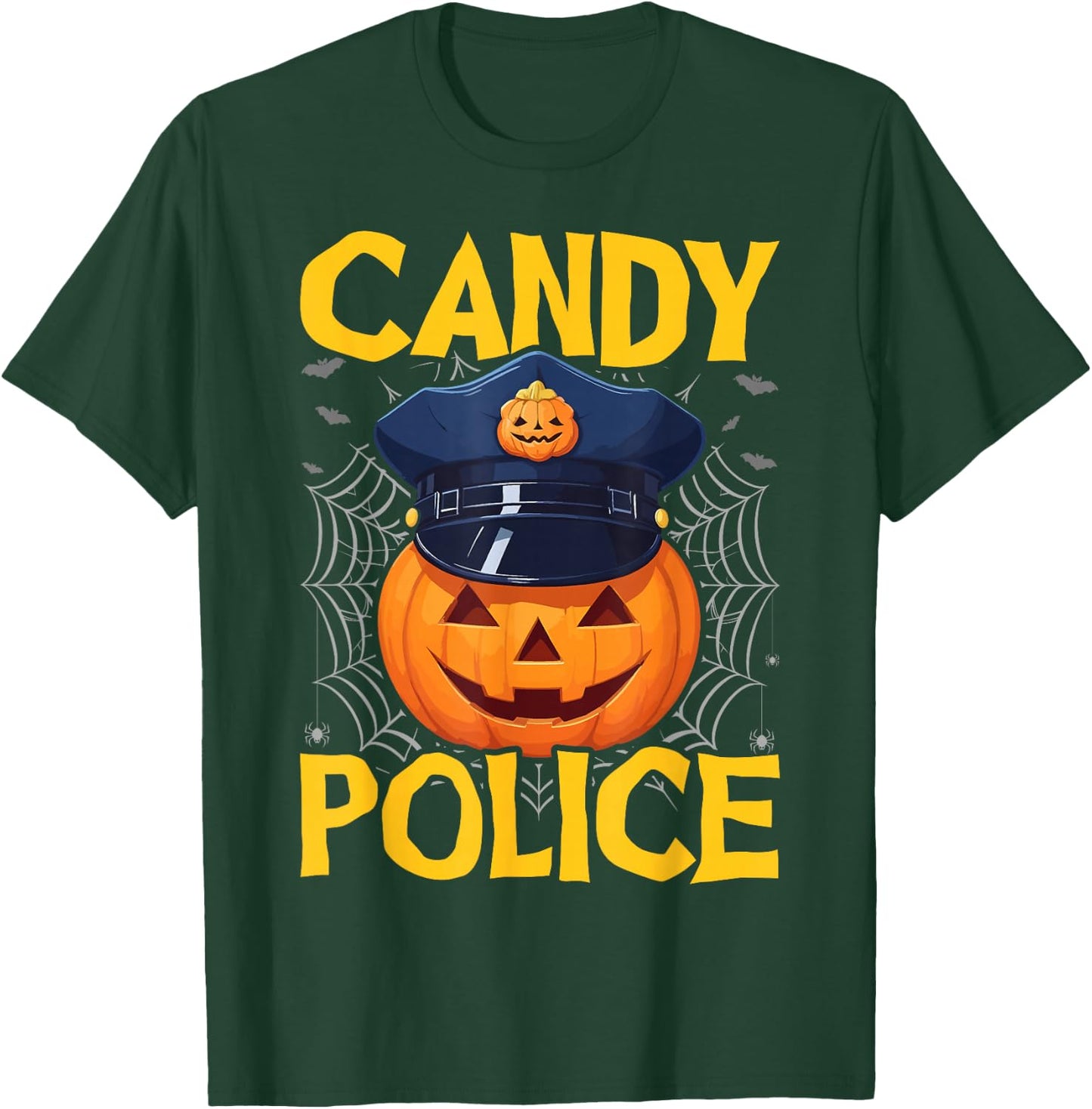 Candy Police Halloween Party Trick or Treat Security Funny T-Shirt - T-Shirt | Forest