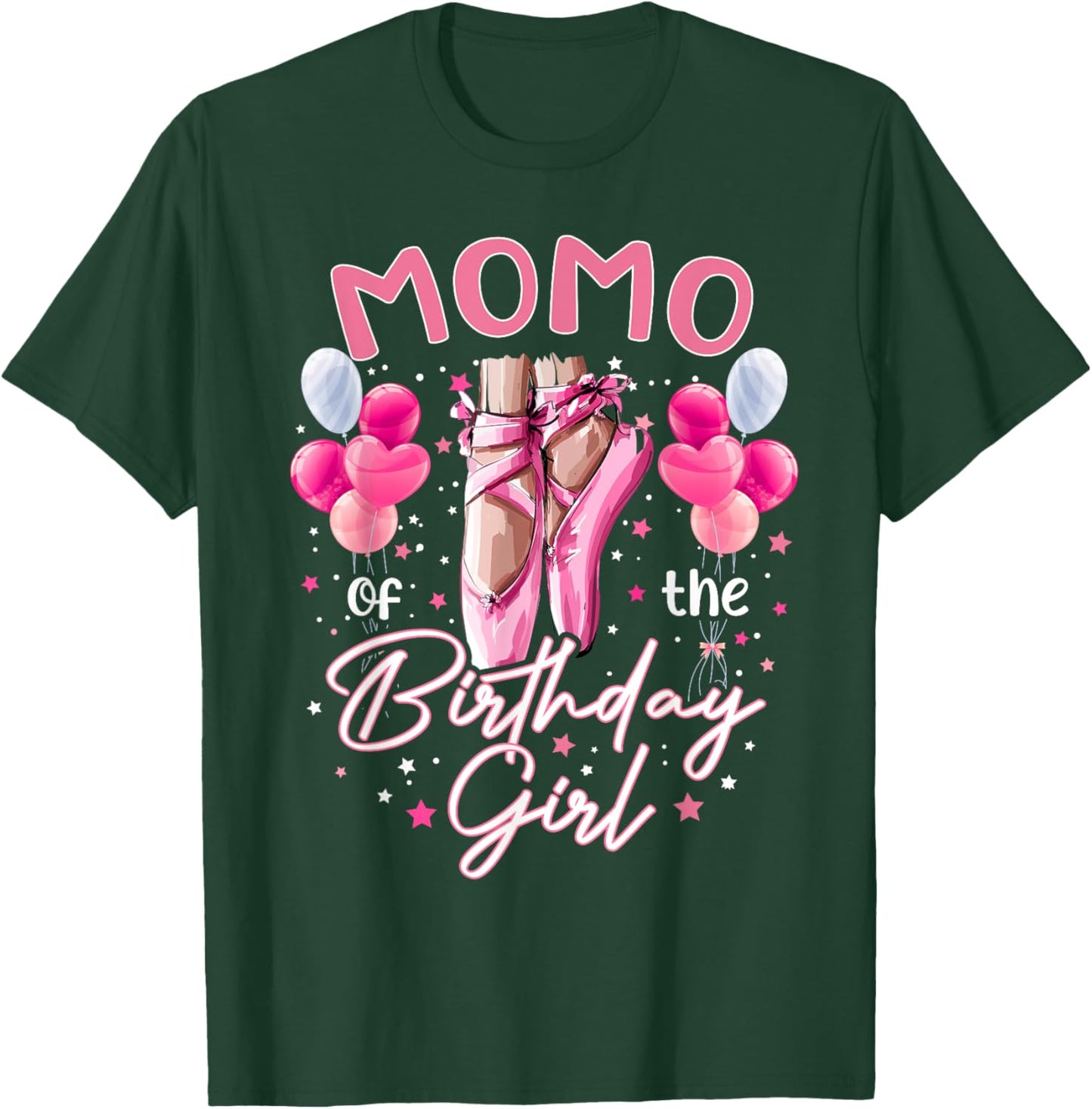 Momo Of The Birthday Girl Ballet Dancer Ballerina Kids T-Shirt - T-Shirt | Forest