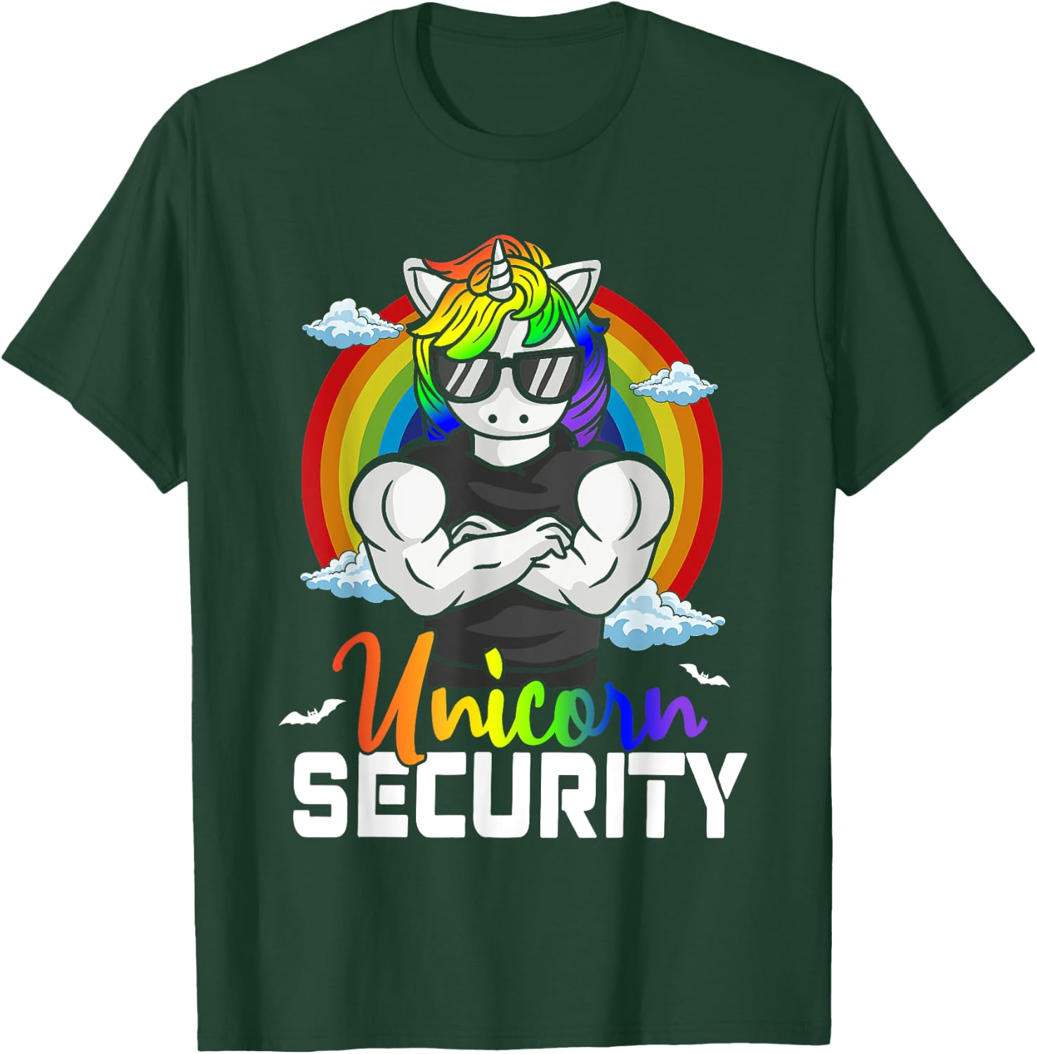 Halloween Costume Unicorn Security Matching Family T-Shirt - T-Shirt | Forest