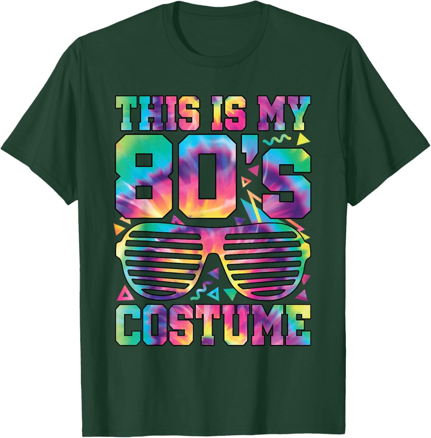 This Is My 80s Costume 1980s 80s Outfit Disco Party Retro T-Shirt - T-Shirt | Forest