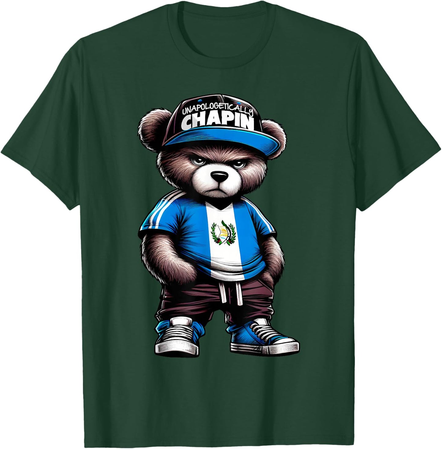 Unapologetically Chapin Guatemala Flag Camisa de Guatemala T-Shirt - T-Shirt | Forest