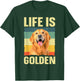 Golden Retriever Design Women Golden Retriever Lover T-Shirt - T-Shirt | Forest