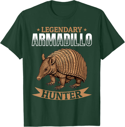 Funny Armadillo Animal Legendary Armadillo Hunter T-Shirt - T-Shirt | Forest
