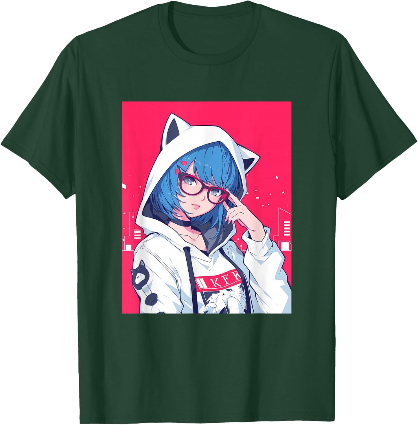 Anime Girl T-Shirt - T-Shirt | Forest