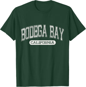 Vintage Bodega Bay CALIFORNIA Retro Distressed Cali Souvenir T-Shirt - T-Shirt | Forest